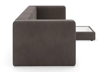 Hagblom 4-personers Divansofa med Opbevaring Vendbar - Taupe - Møbler - Sofaer - Sofa med chaiselong