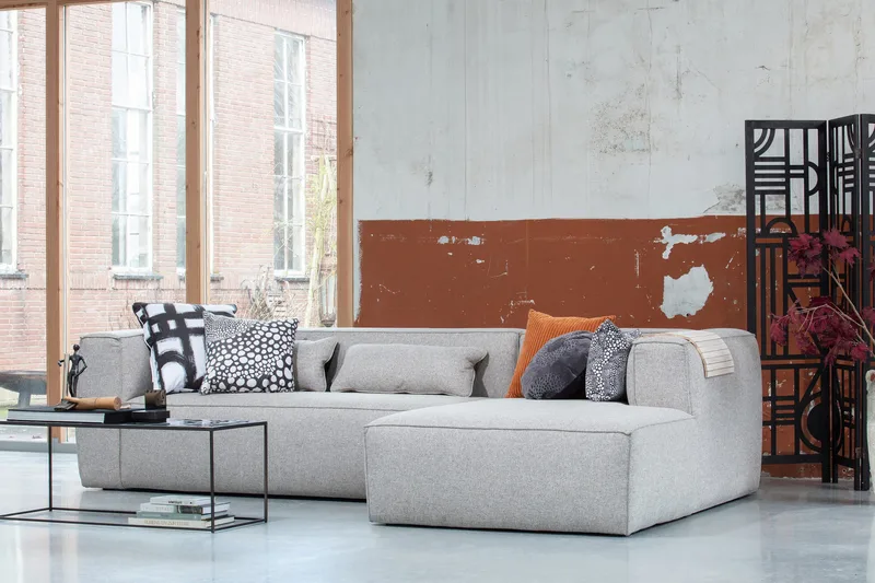 Harlow Divan sofa - Lysgrå - Møbler - Sofaer - Sofa med chaiselong