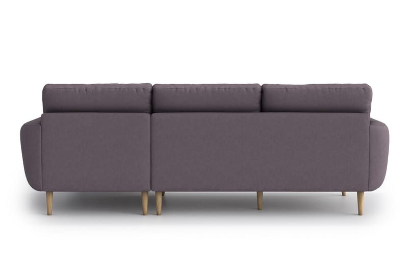 Harrisa sofa med Chaiselong - Lilla - Sofa med chaiselong - 3 personers sofa med chaiselong