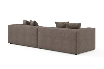 Havana lav 3-personers sofa med vendbar chaiselong - Brun - Møbler - Sofaer - Sofa med chaiselong