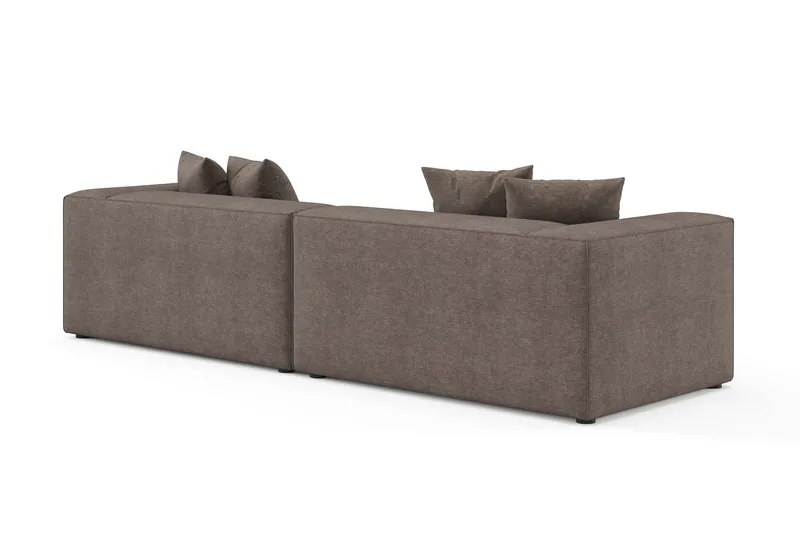 Havana lav 3-personers sofa med vendbar chaiselong - Brun - Møbler - Sofaer - Sofa med chaiselong