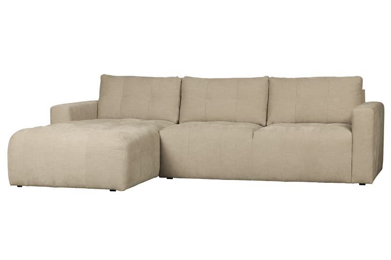 Hippylur 3-Pers. Sofa Venstre - Sand - Sofa med chaiselong - 3 personers sofa med chaiselong