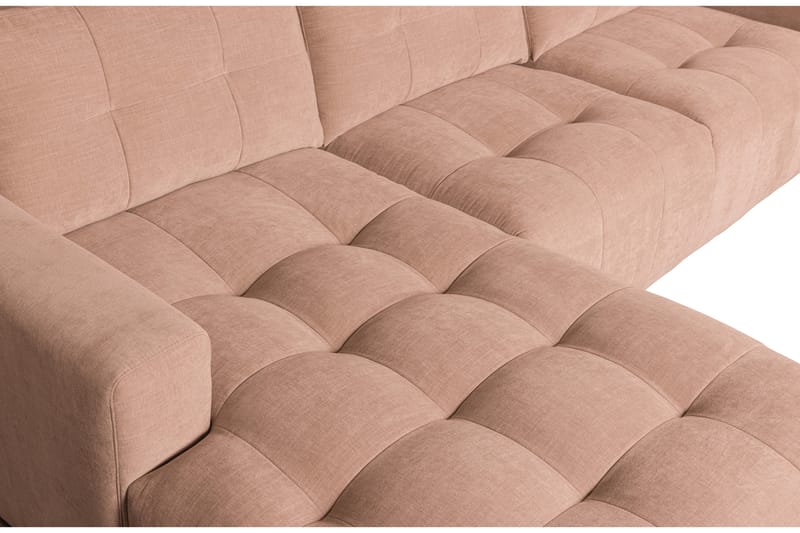 Hippylur 3-Pers. Sofa Venstre - Lyserød - Møbler - Sofaer - Sofa med chaiselong