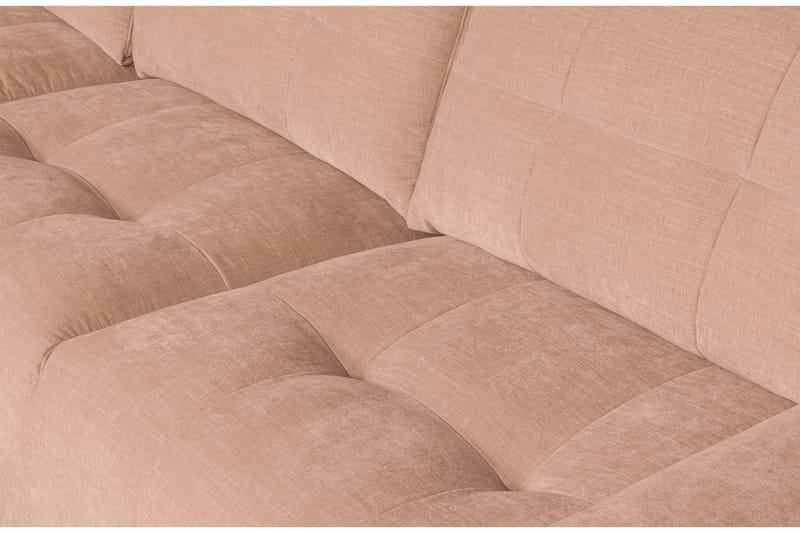 Hippylur 3-Pers. Sofa Venstre - Lyserød - Møbler - Sofaer - Sofa med chaiselong