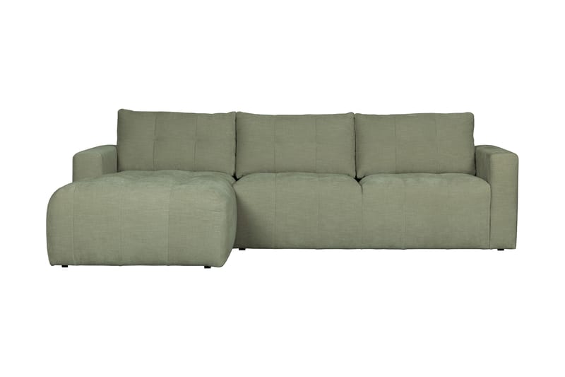 Hippylur 3-Pers. Sofa Venstre - Grøn - Sofa med chaiselong - 3 personers sofa med chaiselong