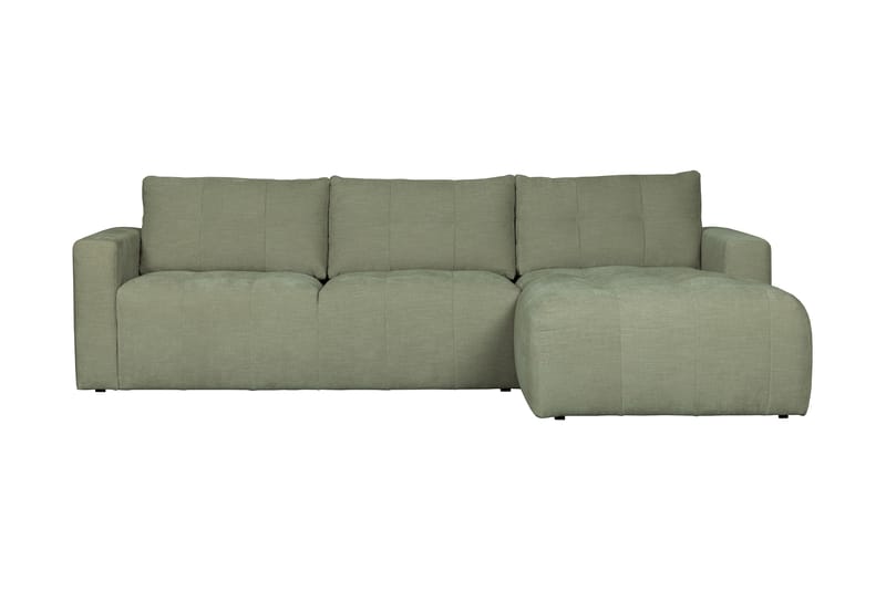 Hippylur 3-Pers. Sofa Højre - Grøn - Sofa med chaiselong - 3 personers sofa med chaiselong