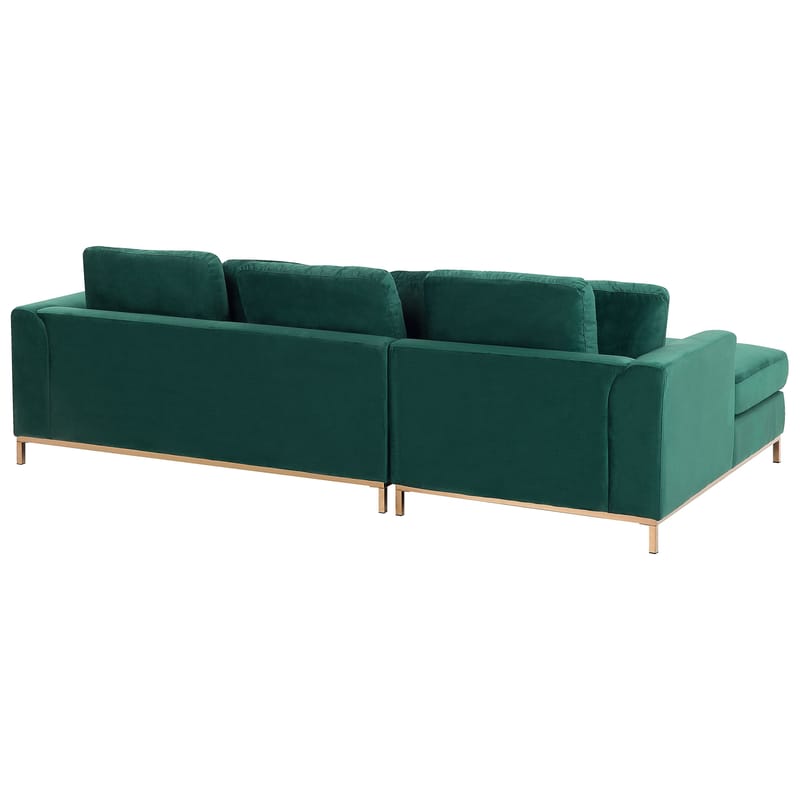 Hjørnesofa 4-personers Oslo venstrevendt - Mørkegrøn - Møbler - Sofaer - Sofa med chaiselong