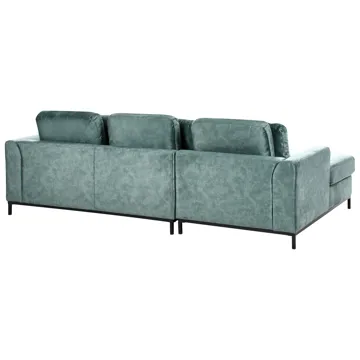 Hjørnesofa 4-personers Oslo højrevendt - Blågrøn - Møbler - Sofaer - Sofa med chaiselong