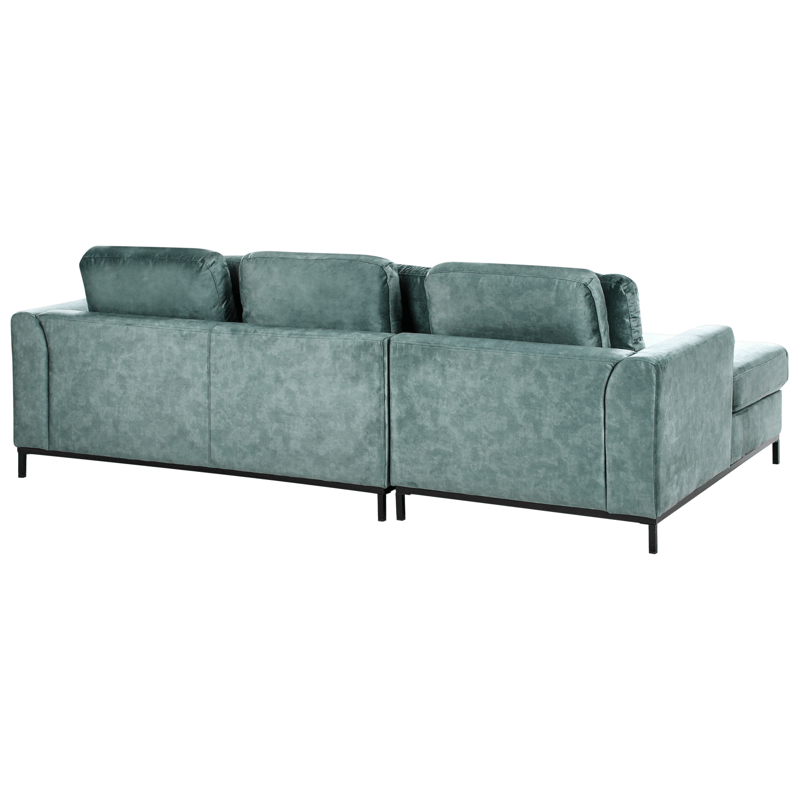 Hjørnesofa 4-personers Oslo højrevendt - Blågrøn - Møbler - Sofaer - Sofa med chaiselong