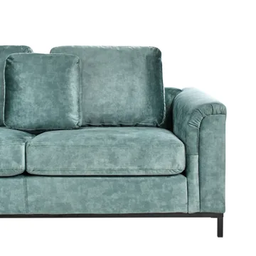Hjørnesofa 4-personers Oslo højrevendt - Blågrøn - Møbler - Sofaer - Sofa med chaiselong