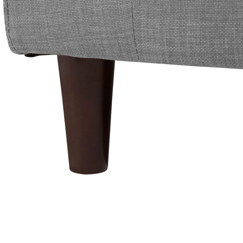 Hjørnesofa Elvenes - Grå, mørkt træ/højrevendt - Møbler - Sofaer - Hjørnesofa - Hjørnesofa med chaiselong