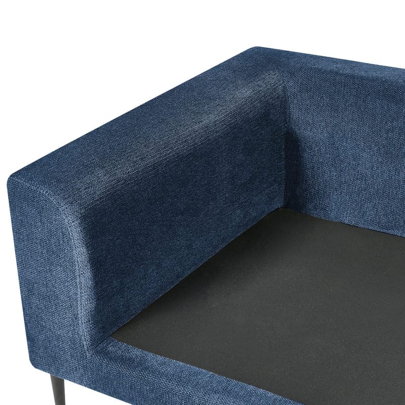 Hjørnesofa Flam - Blå, Sort/Vendbar/Polyester - Møbler - Sofaer - Hjørnesofa