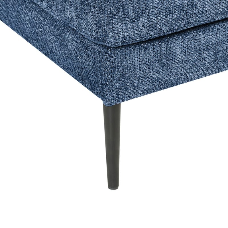 Hjørnesofa Flam - Blå, Sort/Vendbar/Polyester - Møbler - Sofaer - Hjørnesofa