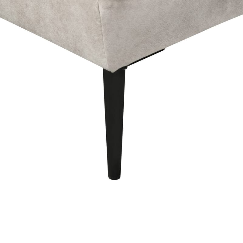 Hjørnesofa Flam - Grå, sort/Højrevendt/Fløjl - Møbler - Sofaer - Hjørnesofa