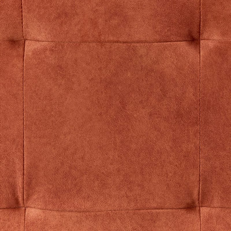 Hjørnesofa Flam - Orange, sort/Højrevendt/Fløjl - Møbler - Sofaer - Hjørnesofa