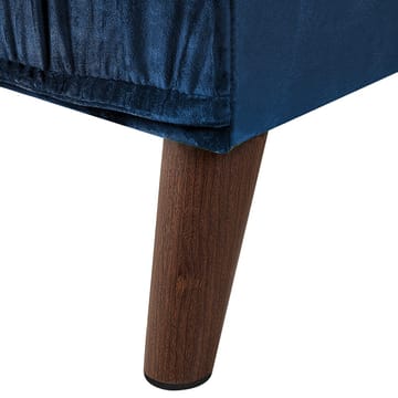 Hjørnesofa Grena - Blåt, Mørkt Træ - Møbler - Sofaer - Hjørnesofa - Howard hjørnesofa
