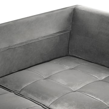 Hjørnesofa Grena - Grå, mørkt træ - Møbler - Sofaer - Hjørnesofa