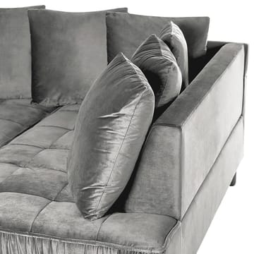 Hjørnesofa Grena - Grå, mørkt træ - Møbler - Sofaer - Hjørnesofa