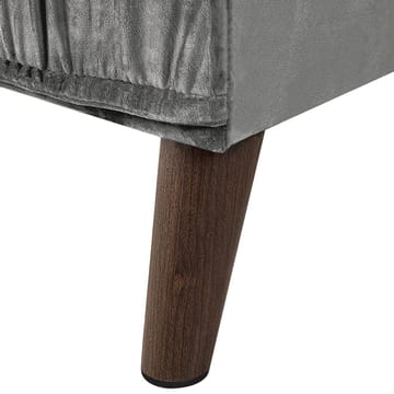 Hjørnesofa Grena - Grå, mørkt træ - Møbler - Sofaer - Hjørnesofa