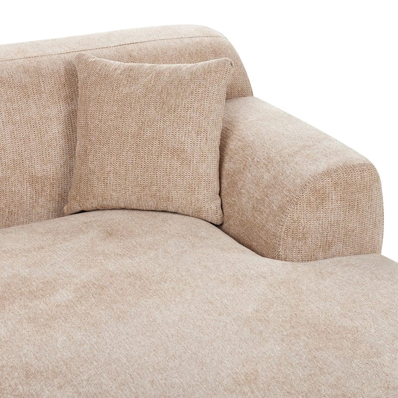 Hjørnesofa Holt - Beige, brun/Polyester - Møbler - Sofaer - Hjørnesofa