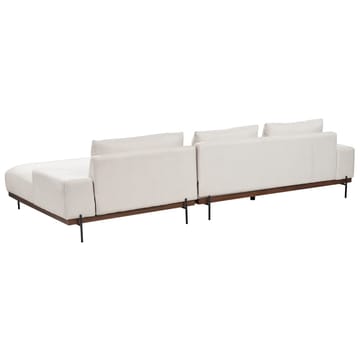 Hjørnesofa Mariferd - Beige, sort, mørkt træ/Venstrevendt - Møbler - Sofaer - Sofa med chaiselong