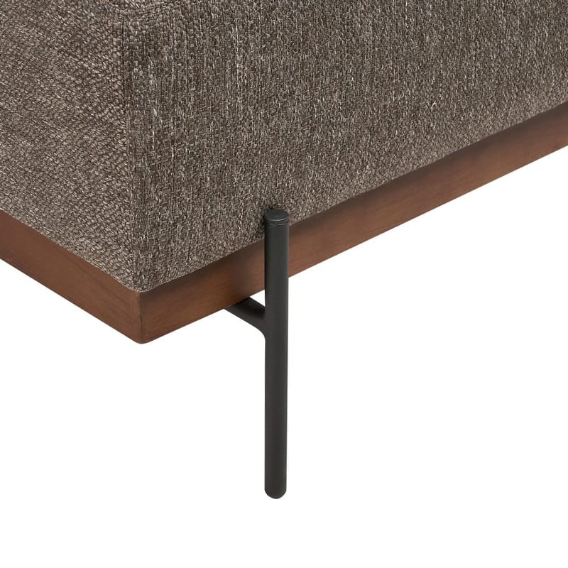 Hjørnesofa Mariferd - Brun, sort, mørkt træ/Højrevendt - Møbler - Sofaer - Hjørnesofa