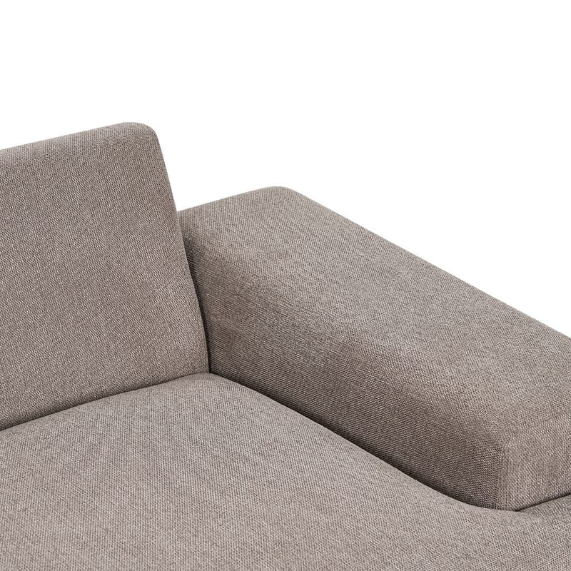 Hjørnesofa Mariferd - Lys brun, sort, mørkt træ/Venstrevendt - Møbler - Sofaer - Hjørnesofa - Hjørnesofa med chaiselong