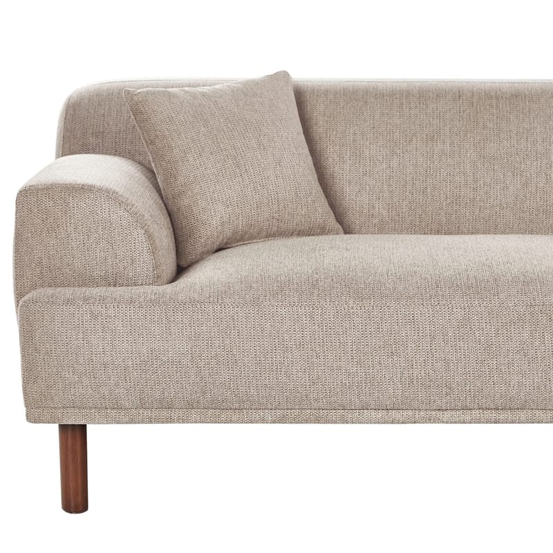 Hjørnesofa med fodskammel Holt - Taupe, brun/Polyester - Møbler - Sofaer - Hjørnesofa - Hjørnesofa med chaiselong