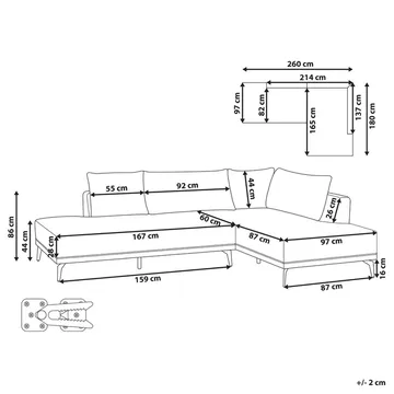 Hjørnesofa Myken - Venstrevendt - Møbler - Sofaer - Modulsofaer - Komplet modulsofa