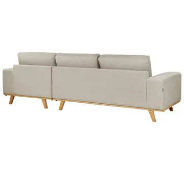 Hjørnesofa Nora - Beige - Møbler - Sofaer - Sofa med chaiselong