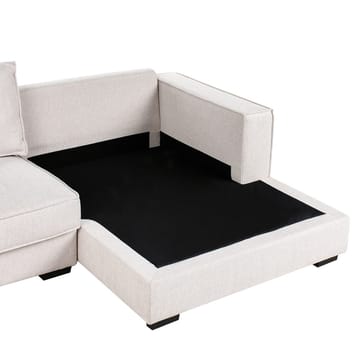 Hjørnesofa Renders - Lys beige - Møbler - Sofaer - Sofa med chaiselong
