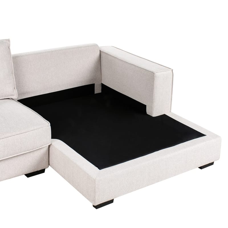 Hjørnesofa Renders - Lys beige - Møbler - Sofaer - Hjørnesofa - Hjørnesofa med chaiselong