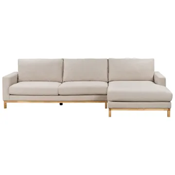 Hjørnesofa Siggard - Beige - Møbler - Sofaer - Sofa med chaiselong