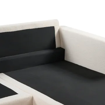 Hjørnesofa Siggard - Hvid - Møbler - Sofaer - Sofa med chaiselong - 4 personers sofa med chaiselong