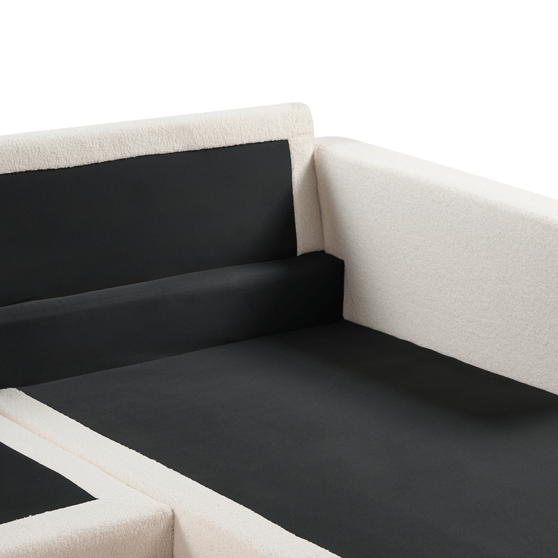 Hjørnesofa Siggard - Hvid - Møbler - Sofaer - Sofa med chaiselong - 4 personers sofa med chaiselong