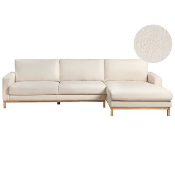 Hjørnesofa Siggard - Hvid - Møbler - Sofaer - Sofa med chaiselong - 4 personers sofa med chaiselong