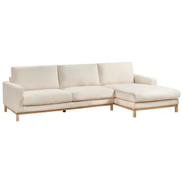 Hjørnesofa Siggard - Hvid - Møbler - Sofaer - Sofa med chaiselong - 4 personers sofa med chaiselong