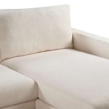 Hjørnesofa Siggard - Hvid - Møbler - Sofaer - Sofa med chaiselong - 4 personers sofa med chaiselong