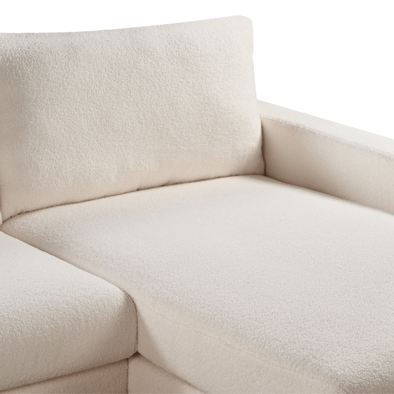 Hjørnesofa Siggard - Hvid - M øbler - Sofaer - Sofa med chaiselong - 4 personers sofa med chaiselong