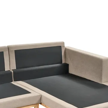 Hjørnesofa Siggard - Taupe - Møbler - Sofaer - Sofa med chaiselong