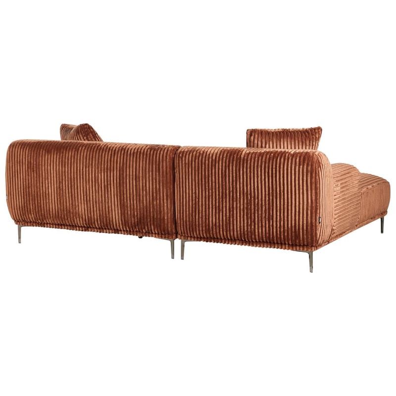 Hjørnesofa Stenum - Brun, messing/Venstrevendt - Møbler - Sofaer - Hjørnesofa - Howard hjørnesofa