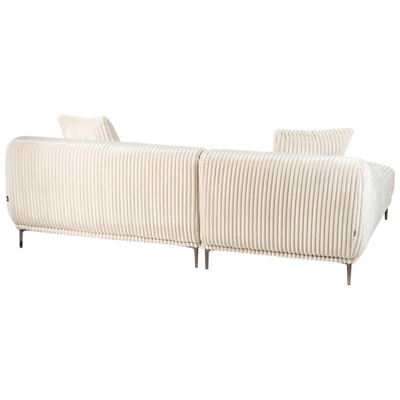 Hjørnesofa Stenum - Hvid, messing/Højrevendt - Møbler - Sofaer - Hjørnesofa - Howard hjørnesofa