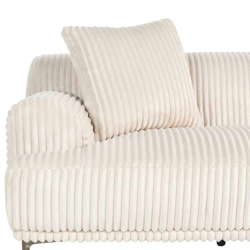 Hjørnesofa Stenum - Hvid, messing/Venstrevendt - Møbler - Sofaer - Hjørnesofa - Howard hjørnesofa