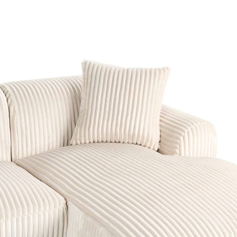 Hjørnesofa Stenum - Hvid, messing/Venstrevendt - Møbler - Sofaer - Hjørnesofa - Howard hjørnesofa