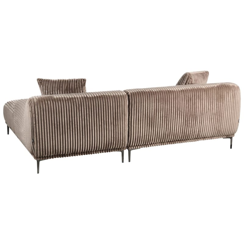 Hjørnesofa Stenum - Lys brun, messing/Venstrevendt - Møbler - Sofaer - Hjørnesofa - Howard hjørnesofa