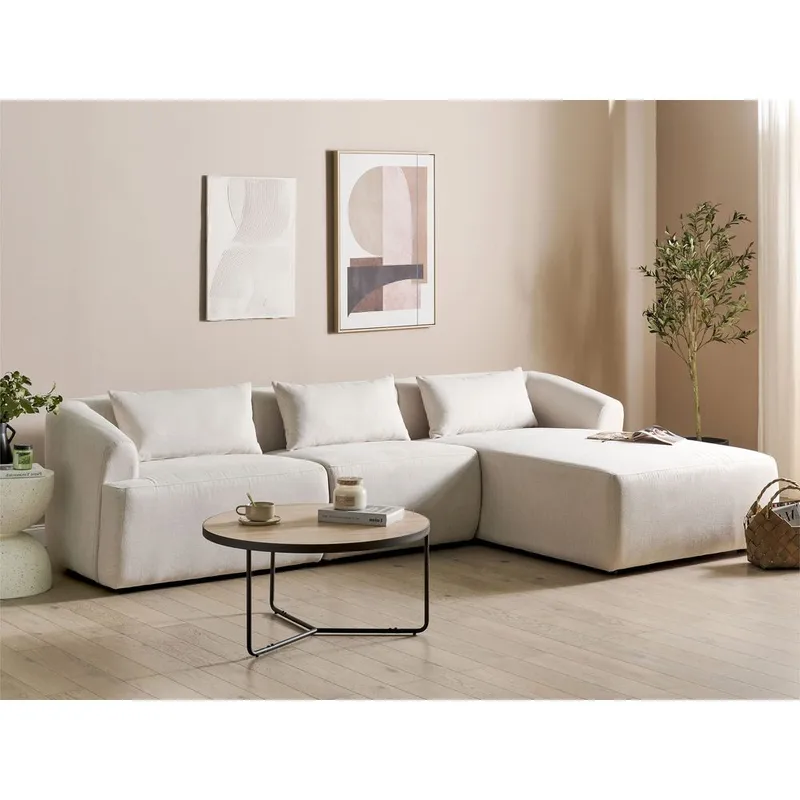 Hjørnesofa Svansele - Beige/Venstrevendt - Møbler - Sofaer - Modulsofaer - Komplet modulsofa