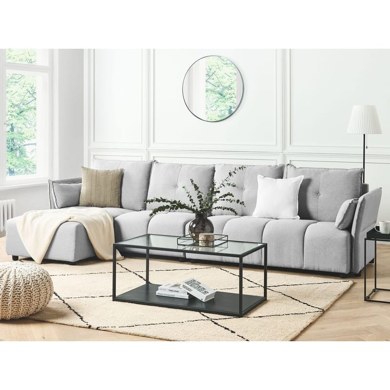 Hjørnesofa Tomra - Lysegrå - Møbler - Sofaer - Hjørnesofa - Hjørnesofa med chaiselong