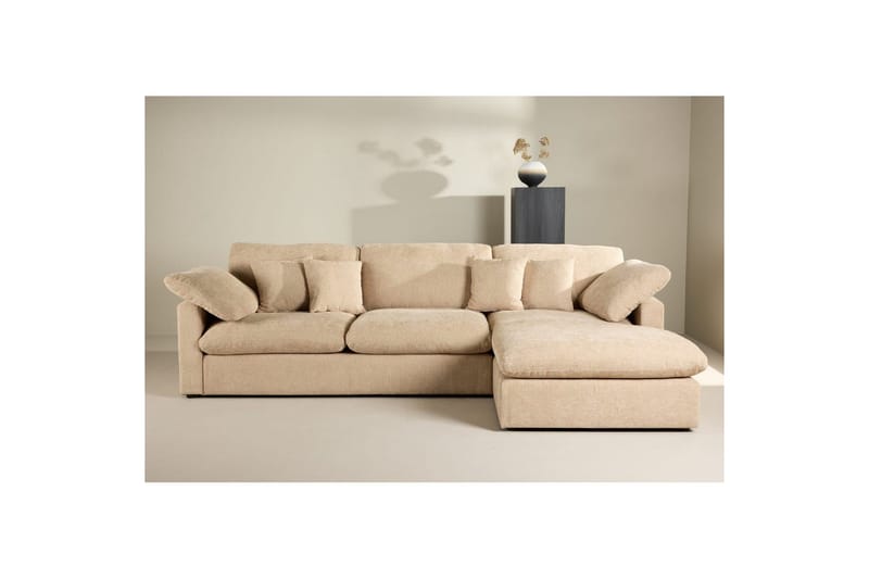 Hjørnesofa VIND Amalfi Sand - Møbler - Sofaer - Sofa med chaiselong