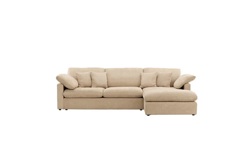 Hjørnesofa VIND Amalfi Sand - Møbler - Sofaer - Sofa med chaiselong