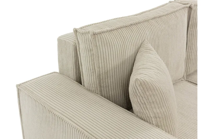 Hobson Sofa med Divan 3-personers - Beige - Møbler - Sofaer - Sofa med chaiselong